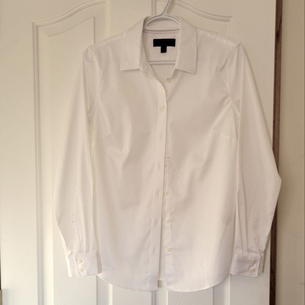 White Button Down Banana Republic Shirt
